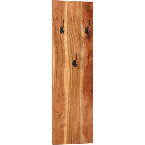 Maison Exclusive - Appendiabiti a Parete 2 pz 36x3x110cm Legno Massello di Acacia