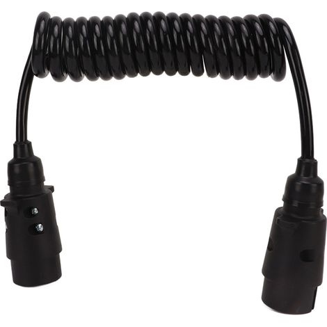 Câble d'extension de 2 m pour tableau électrique de remorque avec adaptateur de prise 7 broches pour véhicules, caravanes et camping-cars (1/5)