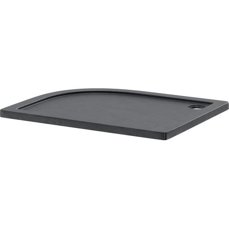 Pearlstone Slate 1000mm x 800mm x 40mm Right Hand Offset Quadrant Shower Tray (1/4)