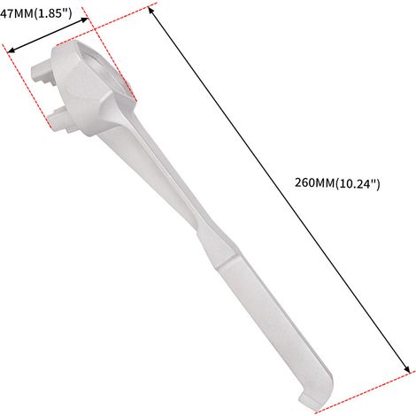 Oil drum cap opener, aluminum alloy key, universal tool for opening oil drum caps, 1 piece per pack.