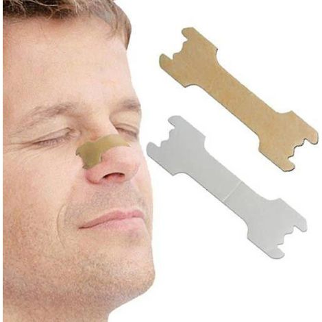 Lot de 50 bandelettes nasales anti-ronflement Aide au sommeil, respirez mieux, arrêtez de ronfler (1/4)