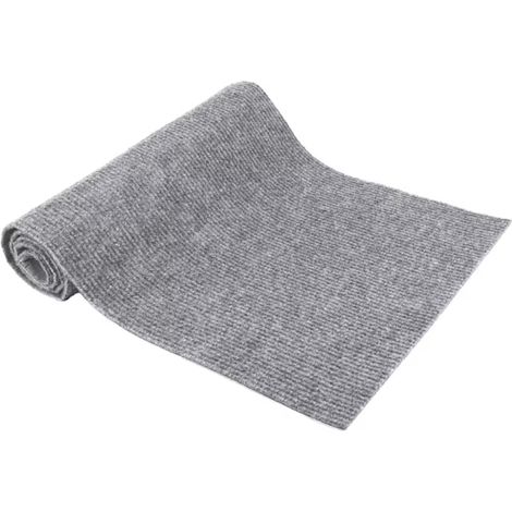 Tapis à griffer pour chat, avec dos auto-adhésif, découpable, résistant à l'usure et aux griffures, inaltérable, doux, protège les meubles, 200 x 30 cm, gris clair