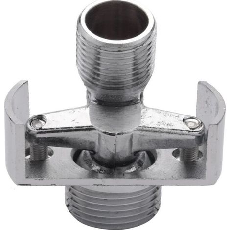 Angle adjustment for inlet pipe Brass shower head Tilting crank foot Offset screw Angle adjustment, 18 mm (1/5)