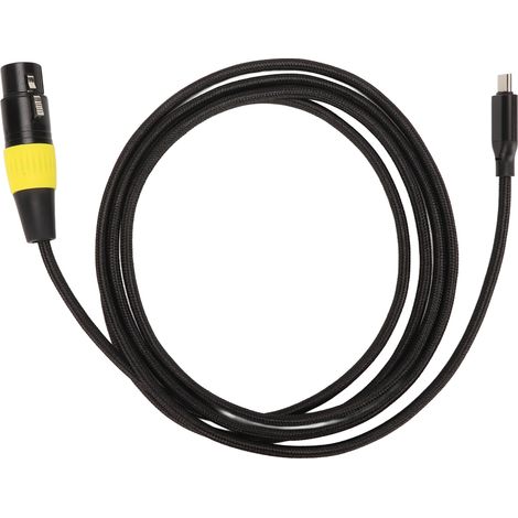 Câble XLR vers USB-C flexible, adaptateur de connecteur de cordon mâle vers XLR femelle de type C pour PC, téléphone, tablette