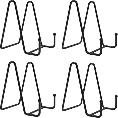 6 x 3 Support cadre photo, Présentoir en fer noir, Design minimaliste stable, Pour maison bureau exposition (1/5)