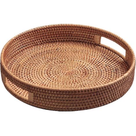 Panier en rotin tressé à la main (1 pièce) pour le rangement ou le rangement à la maison (1/4)