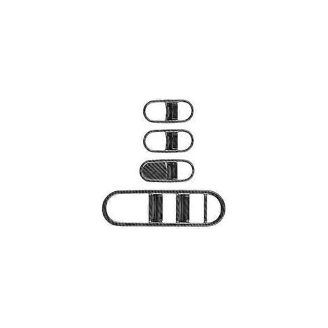 Cubierta de fibra de carbono para el botón del interruptor de la ventana del Audi IONIQ 2022+ B-Crezuo