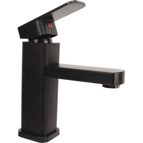 Verstellbare Edelstahl-Waschtischarmatur – Dreifach verchromt – Tropffrei – Einhebelbedienung – Für niedrigen und hohen Wasserdruck (1/4)