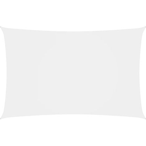 Vela ombreggiante/ombrellone rettangolare in tessuto Oxford 2 x 5 m bianco 020009631