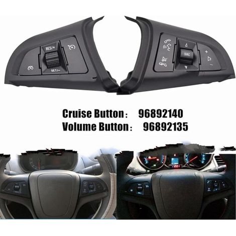C&evrolet Compatible Auto Parts for Malibu, Fit for Rui 2012, 2013, 2014, 2016 OE: 96892140, 96892135 Auto Parts Steering Wheel Cruise Control Switch Button (1/4)