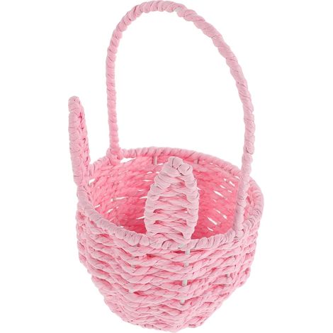 Petit Panier Tissé Pour Mariage Panier à Fleurs Avec Poignée Rangement Cadeau Décoratif Support Pour Bonbons Et (1/5)