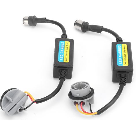 2x 5W 12-24V Lastwiderstand LED-Decoder 1157 Anti-Flash Auto Error Corrector Canbus Free für Auto (1/5)