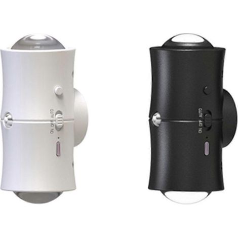 Veilleuse LED RGB effet coucher de soleil avec détecteur de mouvement, applique murale sans fil, projecteur magnétique à double tête, compatible avec la décoration de la chambre. (1/5)