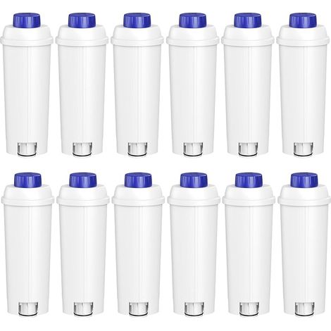 Lot de 12 filtres à eau pour Delonghi compatibles avec Delonghi DLSC002