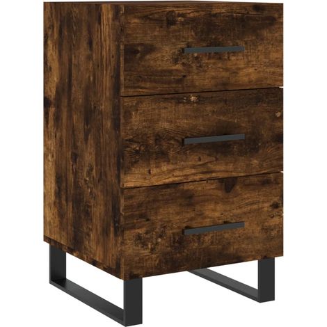 Maison Exclusive - Comodino Rovere Fumo 40x40x66 cm in Legno Multistrato