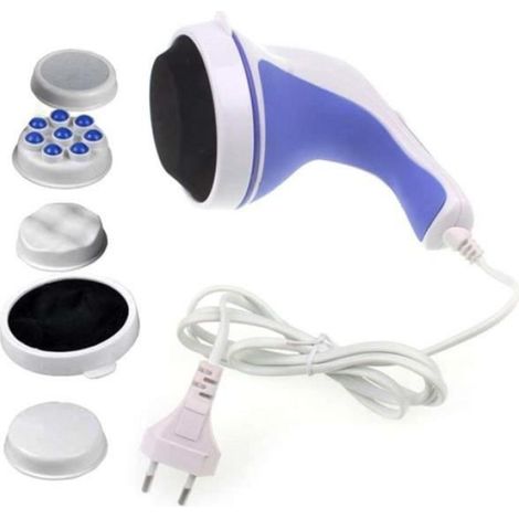 Masseur Électrique Portatif Anti-cellulite Minceur Amincissant - Blanc - 4 têtes de massage (1/4)