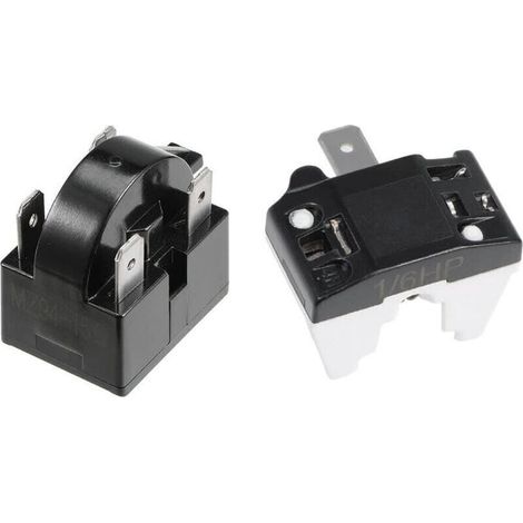 PTC Relais de démarrage et protecteur de surcharge de compresseur pour réfrigérateurs réfrigérateurs refroidisseurs Accessoires (1/5)