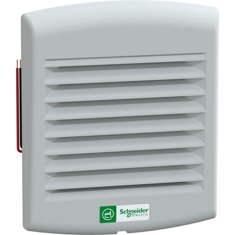 ClimaSys forced vent. IP54, 38m3/h, 24V DC, with outlet grille and filter G2 - NSYCVF38M24DPF (1/2)