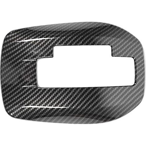 Panneau de commande central de levier de vitesse en fibre de carbone pour voiture, autocollant de modification intérieure pour 2010-2015-- (1/5)