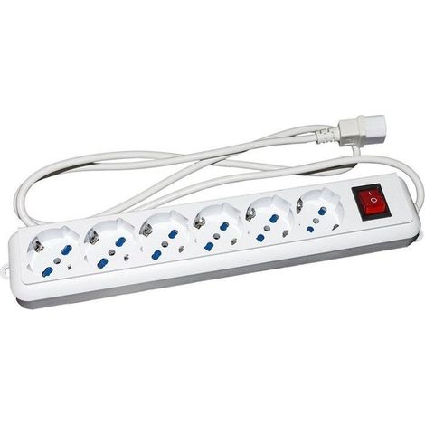 Link Accessori LKMP06C multiprise 6 sortie(s) CA Intérieure Blanc (1/2)