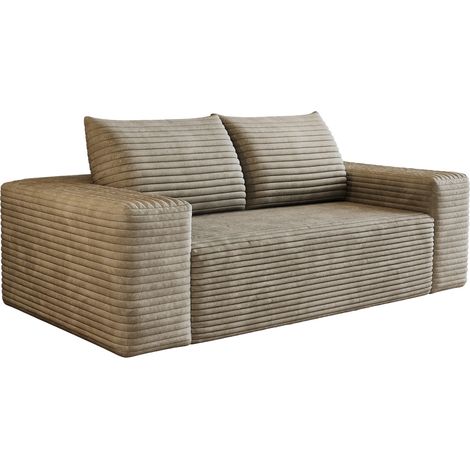 Sofá modular de pana color camel, 180 cm, sin montaje (1/5)