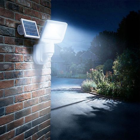 Projecteur LED solaire Esteban – 850 lumens, détecteur intégré