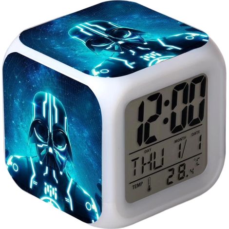 Star Wars LED-Wecker, helle und farbenfrohe digitale Tischuhr, kompatibel mit HTNL813, Geschenk für Kinder und Erwachsene (1/5)