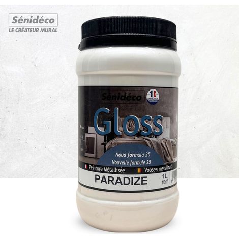 Peinture décorative effet soie - GLOSS 1L pour 10 m²coloris Paradize (1/5)