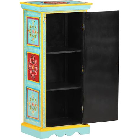 Maison Exclusive - Credenza Alta Dipinta a Mano 40x30x90 cm in Massello di Mango (1/5)