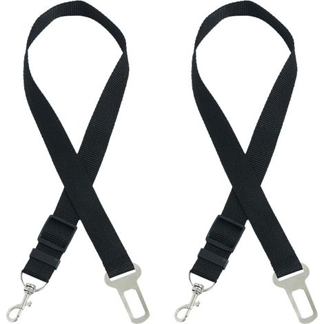 2 Pièces Ceinture Chien Voiture, Réglable Ceinture Securite Chien Voiture, Élastique Attache Chiens Voitures, Couleur Dégradée Laisse Voitures pour Chiens (1/5)