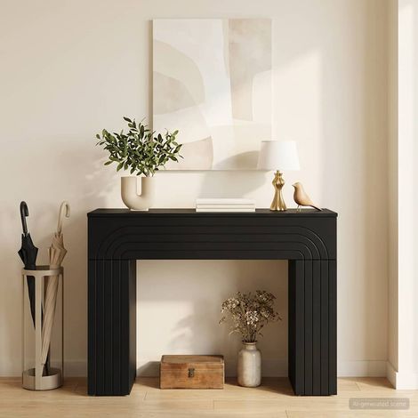 vidaXL Coffee Table Black 102 x 35 x 75 cm Engineered Wood