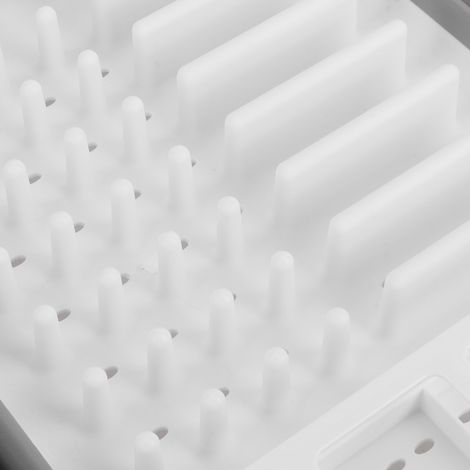Égouttoir pliable pour vaisselle, panier de rangement et séchage, organisateur de comptoir de cuisine (1/5)