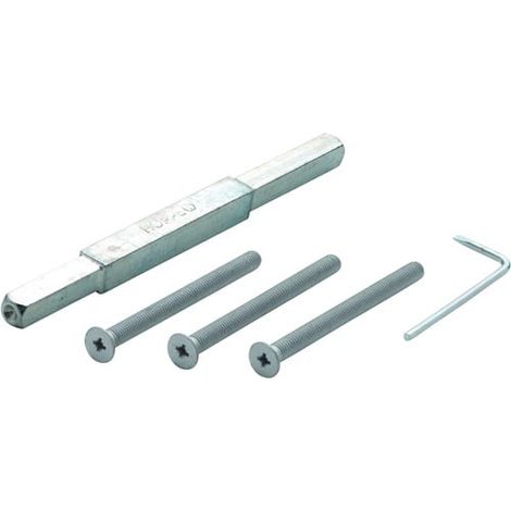 HOPPE Befestigungsset Türd.82-87mm Schrauben-L.M6x95 verz. VK10mm Stift-L.165mm - 3688841