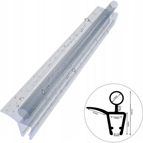 Joint d'étanchéité pour cabine de douche D24 6-7 mm, bande d'étanchéité de 30 cm (1/4)