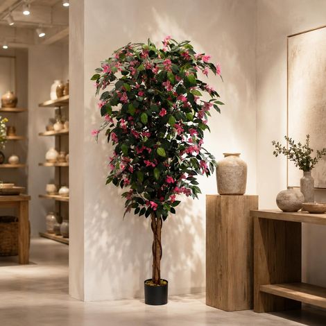 180cm Giant Artificial Pink Flowering Bougainvillea Tree (1/5)