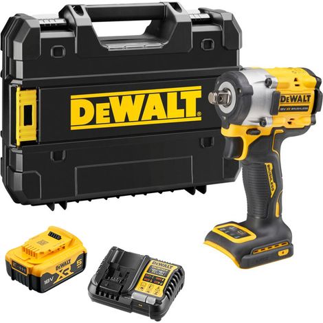 Llave de impacto DeWalt DCF921 18V XR 1/2" 406 Nm + 1 batería 5,0 Ah + cargador + maletín TSTAK (1/3)