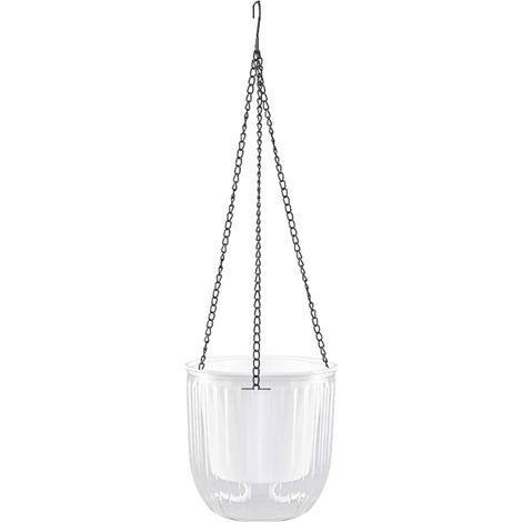 Jardinières suspendues pour plantes d'extérieur, paniers à arrosage automatique, pots de fleurs suspendus d'intérieur, 1 pot de fleurs suspendu vertical moyen
