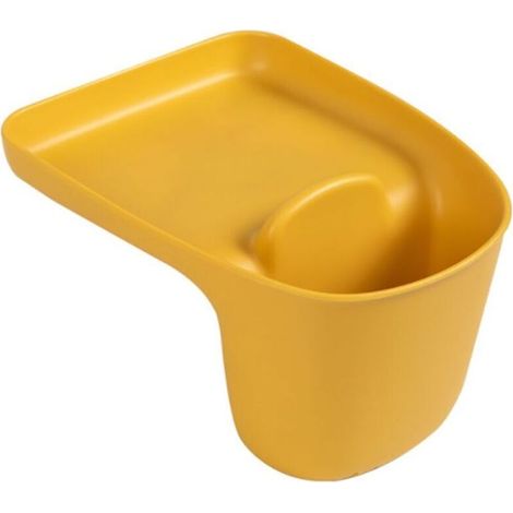 Triomphe dessin cuisine rinçage vêtements shopping shopping poigin ustensive lingettes panier de stockage divers (jaune clair) (1/5)
