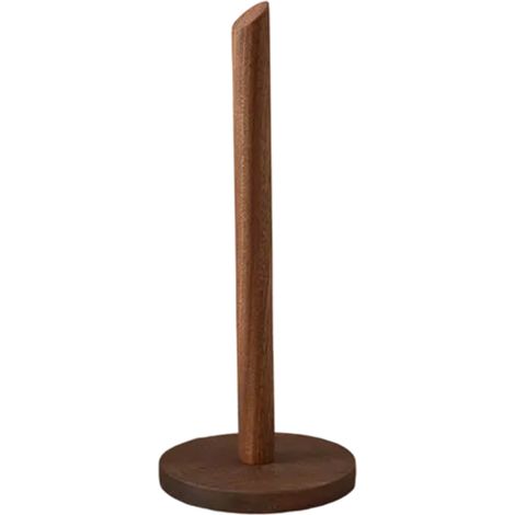 1 Porte-rouleau vertical, bois noyer noir, sans perçage, étagère rangement, cuisine salle à manger (1/5)