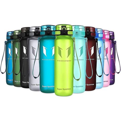Bouteille d'eau Tritan sans BPA 350ml-1000ml, idéale sport, fitness, outdoor (1/5)