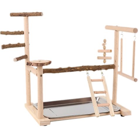 Balançoire pour oiseaux, jouet pour cage à perroquets, balançoire Tivoli, escalier en bois pour l'entraînement des petits oiseaux, perchoir de jeu pour perroquets