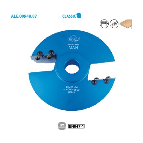 Porte-outils plate-bande multi-profils Classic ø 180 Alésage 30 Haut. 23mm (1/2)