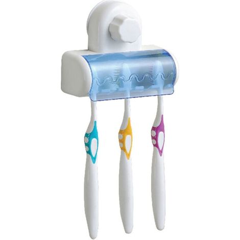 Porte-brosse à dents mural multifonction, support suspendu pour gobelet, créatif et pratique, pour salle de bain, finition élégante. (1/5)