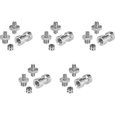 Adaptateur de vis fileté 1/4"-20 vers 3/8"-16, bague de réduction avec filetage interne et kit de fixation par vis