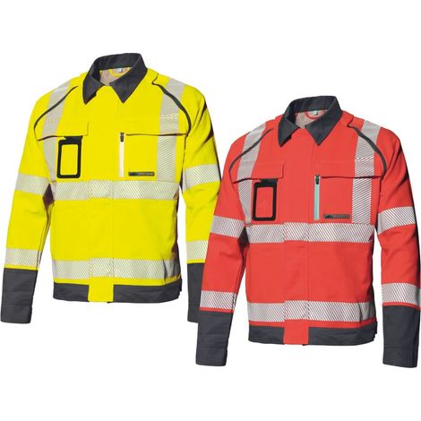 Giacca alta visibilità da lavoro Industrial Starter HV Stretch 8245B - L - Red (1/5)