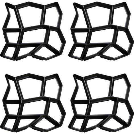SWANEW 4x modello di pavimentazione professionale di plastica DIY della muffa della pavimentazione della muffa (1/5)