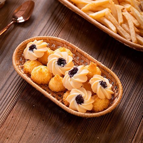 Panier de rangement en rotin artisanal, panier à fruits, panier à goûter pour la maison et les pique-niques en extérieur