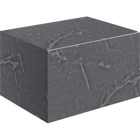 Signature Grove Wall Hung Storage Unit 600mm Wide - Grey Marble (1/5)