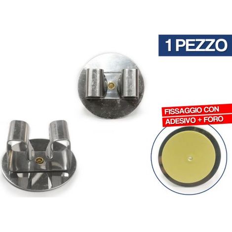 APPENDISCOPE ACCIAIO INOX 1 POSTO