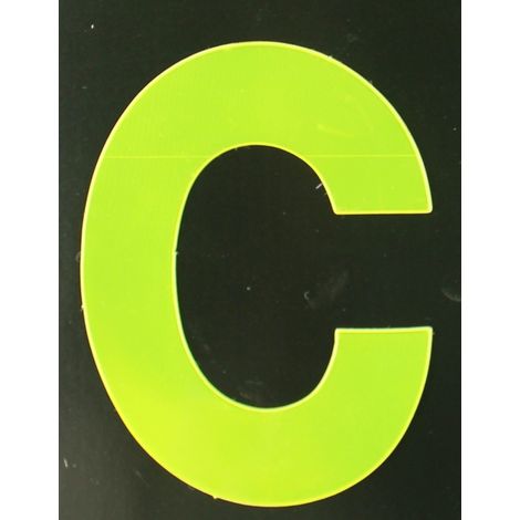Conacord Reflektierender Klebebuchstabe C gelb C Klebebuchstaben & Zahlen (1/2)